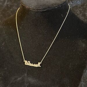 Anne Marie Gold 'Blessed' Necklace